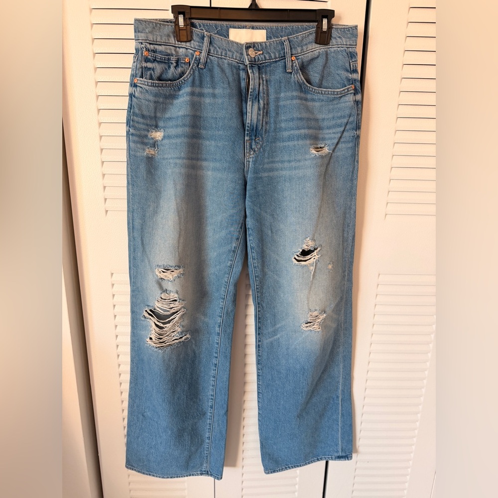 MOTHER Lil Dodger Sneak Jeans - Tomorrow Always Knows - Picture 4 of 9